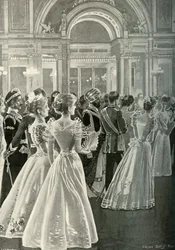 Státní recepce v Buckinghamském paláci: Vchod prince a princezny z Walesu, c1897
