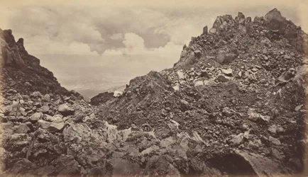 Quezaltenango z kráteru sopky, 1877.