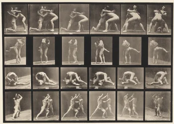 Talíř 520. A, 98 a 100 Zápas; B, 98 a 100 Wrestling
