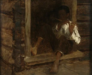 Černý chlapec, kolem roku 1860-61