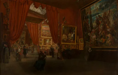 Výstava děl Eugèna Delacroixe v galerii Martinet, boulevard des..., 1864.