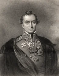 Henry Hardinge, vyryl F. Holl, z „The National Portrait Gallery, Volume III“, vydáno kolem roku 1820