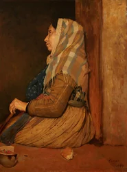 Římská žebračka, 1857.