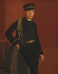 Achille De Gas v uniformě kadeta, 18561857.