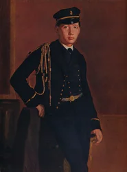 Achille de Gas v uniformě kadeta, 1856-1857