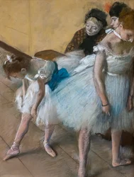 Taneční zkouška. 1880. Pastel na papíře.