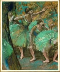Tanečníci (pastel na papíře)