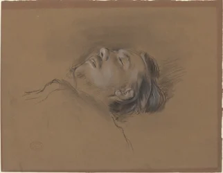 Vedoucí studie Fallen Jockey pro Scene from the Steeplechase: The Fallen Jockey, c. 1866.