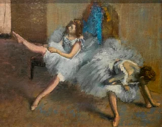 V opakovací místnosti (detail). 1890-1892. Olej na plátně.