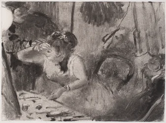 intimita, c. 1877-80 (monotyp v černé barvě)