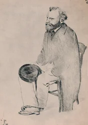 Portrét sedícího Maneta, kolem roku 1865, 1946.