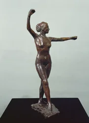 Příprava na tanec, pravá noha vpředu (bronz)