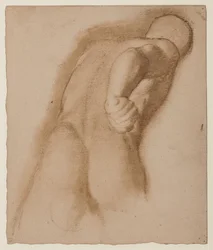 Studie po Agasiovi z Efesu, "Gladiator Borghese", kolem 1855