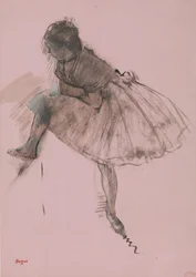 Studie baletního tanečníka recto, dvě studie tanečníků verso, ca. 1873.