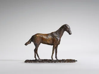 Studie Mustangu, původní vosk z 60. let 19. století, odlitý do roku 1921.
