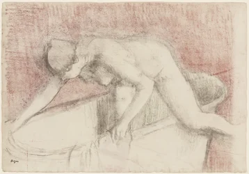 The Bath (kresba křídou a pastelem)