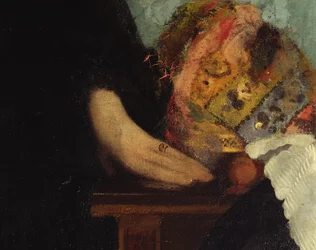 Rodina Bellelli, detail rukou, 1858-67 detail olej na plátně z roku 16122