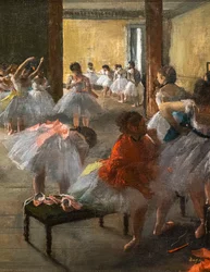 Taneční třída (detail). 1873. Olej na plátně.