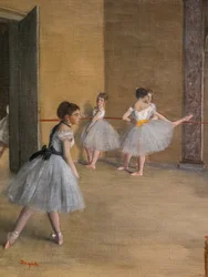 The Dance Lecon (detail). 1872. Olej na plátně.