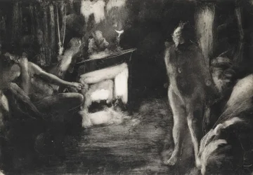 Fireside, ca. 1876-77.