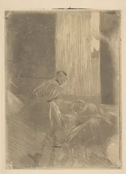 Dva tanečníci ve zkušebně, 1877-78.