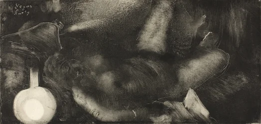 Žena ležící na posteli, c.1885