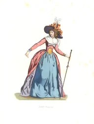 Módní žena, Francie