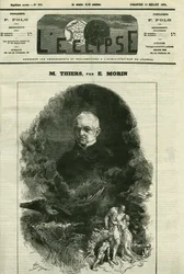 Portrét Adolphe Thiers (1797-1877), francouzský politik. Obálka “”L