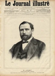 Emile Loubet (1836-1929) v roce 1892 (předseda rady - ministr vnitra) Rytina Navellier v „The Illustrous Journal“ z roku 1892