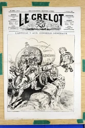 Obálka „“Le Grelot“, číslo 439, Satirický v barvách
