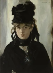 Berthe Morisot s kyticí fialek, c. 1880