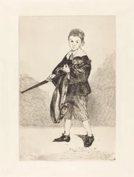 Dítě s mečem, otočené doleva Dítě s mečem, otočené doleva, 1862.