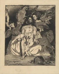 Mrtvý Kristus s anděly (Christ aux anges)