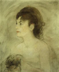 Mladá žena v dekoltu, 1882