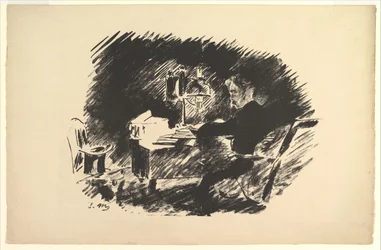 Once Upon a Midnight Drary. Ilustrace k Havranovi od Edgara Allana Poea, 1875.