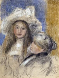 Portrét Berthe Morisot (1841-1895) a jeho dcery (Julie Manet