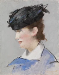 Portrét dámy, kolem 1882-83 (pastel na základním lněném plátně)