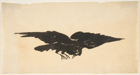The Flying Raven, Ex Libris pro The Raven od Edgara Allana Poea, 1875.