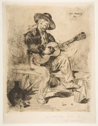 Španělský zpěvák Le Guitarrero, 1861-62.