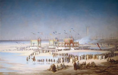 Slavnostní zahájení Suezského průplavu v Port-Said, 17. listopadu 1869, 1869.