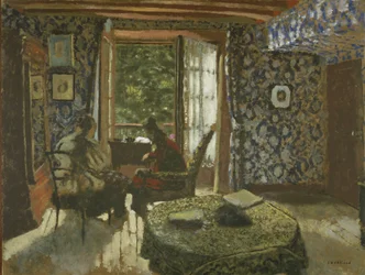 Interiér, cca 1900-1901 (olej na kartonu)