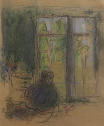 Madame Vuillard u okna, 1915