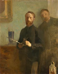 Autoportrét s Waroquy, 1889