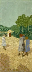 Promenáda, 1894 (distemper na plátně)