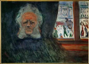 Henrik Ibsen, básník. 1898 (olej na plátně)