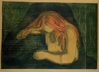 Vampire (litografie a dřevoryt)
