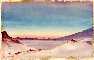 Hut Point from the Gap, 1901-04 (wc na papíře)
