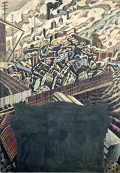 Slag Heaps, návrh pro nástěnnou malbu Leeds Town Hall