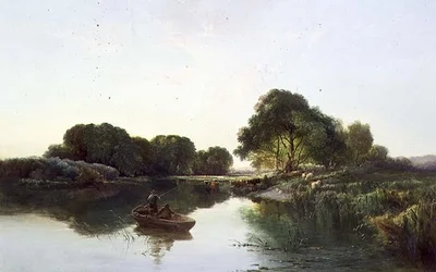Zalesněná říční krajina