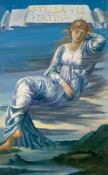 "Stella Vespertina" Alegorie severní hvězdy (Venuše), Edward Burne-Jones (Burne Jones) (1833-1898) (preraphaelite)
